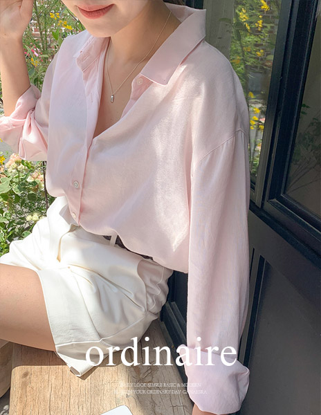 [ordinaire] 썸머 니스 셔츠 (4color/네이비 단독주문시당일발송)