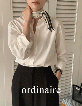 [ordinaire] 니스 코튼 셔츠 (6color/아이보리,라이트핑크 제외 단독주문시당일발송)(봄하객룩 추천)